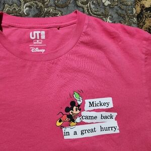 Uniqlo Mickey Came Back in a Great Hurry T-Shirt